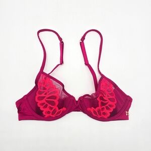 Savage X Fenty Not Sorry Lace Bra Pink 32B